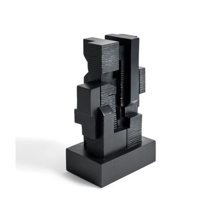 Vista Trasera Escultura Caoba Block