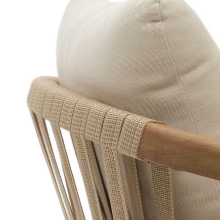 Imagen de Detalle Cuerda Silla de Madera y Cuerda Malaret Beige