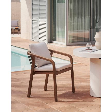 Foto en Ambiente Silla de Madera y Cuerda Malaret Beige