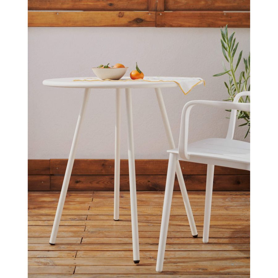 Mesa Redonda Exterior Acero ‘Montjoi’