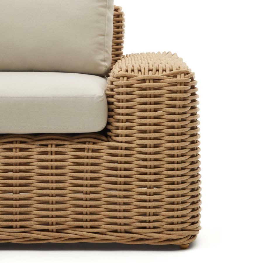 Outdoor Sofa 3 Seats Rattan 'Portlligat'