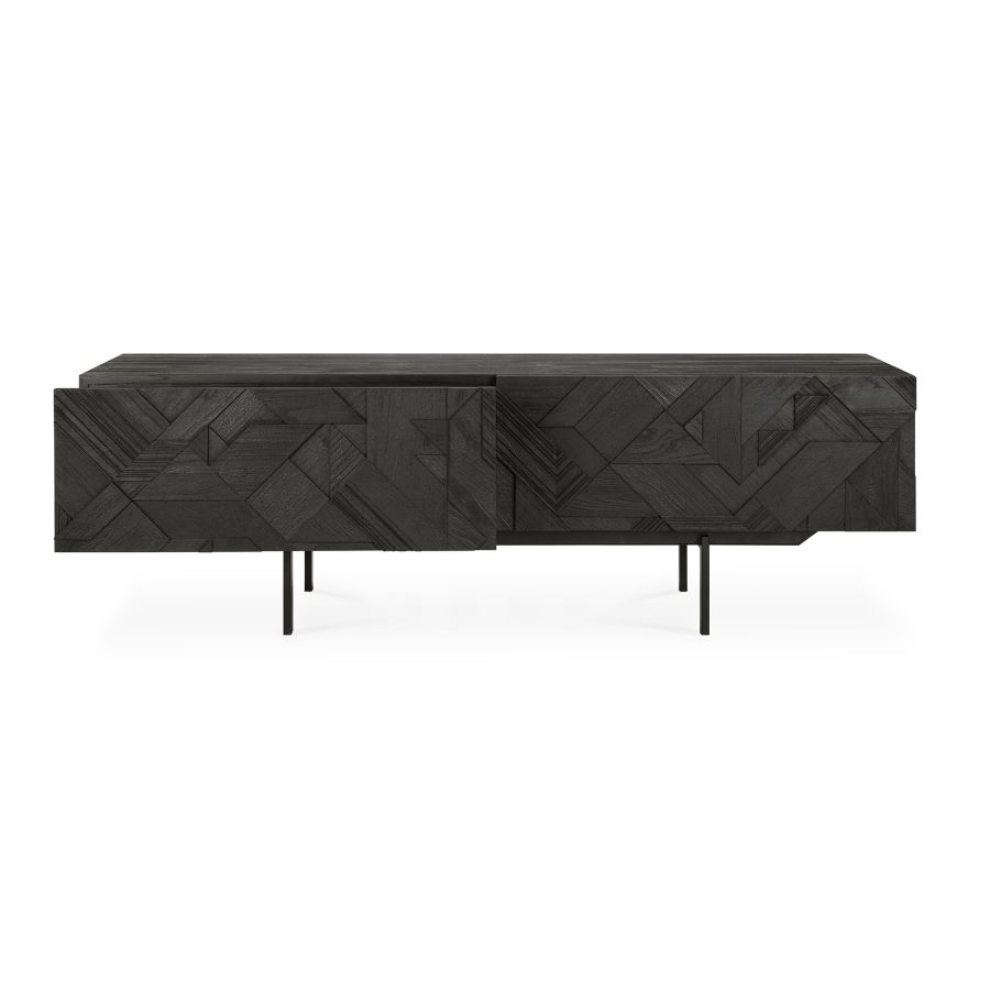 Black 'Graphic' TV cabinet
