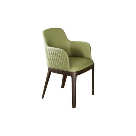 Margot chair with armrests wooden structure | Procomobel
