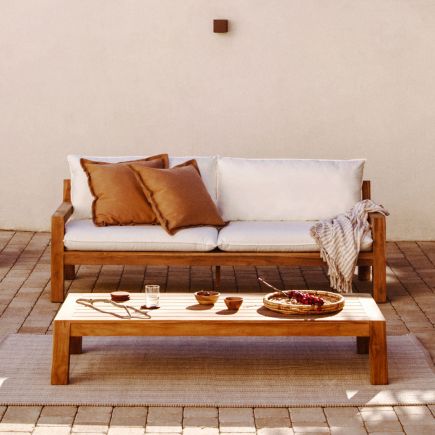 Foto en Ambiente Terraza Sofá Exterior 3 Plazas Madera Forcanera
