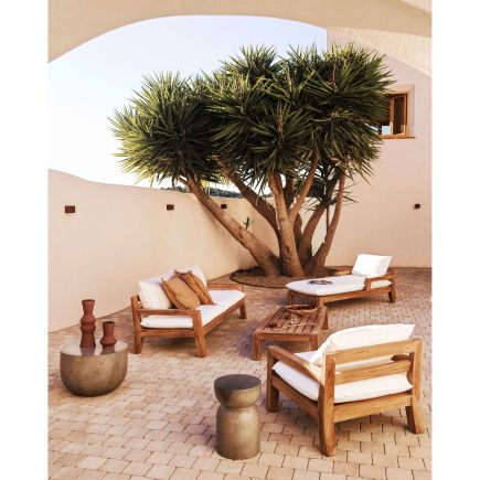 Ambiente Sofá Exterior 3 Plazas Madera Forcanera