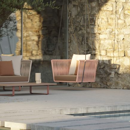 Foto en Ambiente de Columpio de Cuerda para Sillon ‘Bitta’