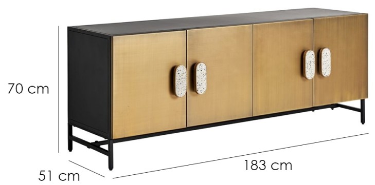 Caillaud' Golden Sideboard