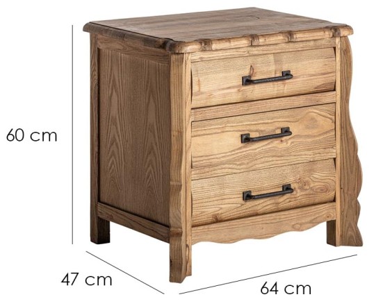 Mesita de Madera de Olmo ‘Rougier’