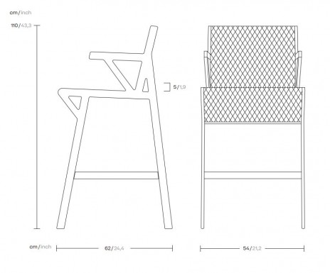 High Bar Stool 'Vieques