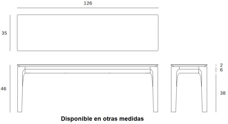 Brown Teak Indoor Bench 'Bok'