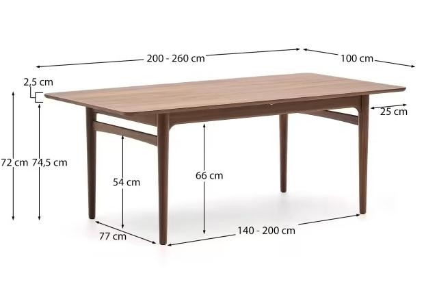 Mesa Comedor Extensible Natural ‘Elan’