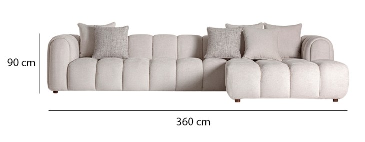 Upholstered Sofa 'Mora