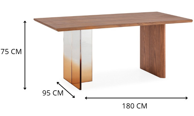 Wooden Dining Table 'Milena