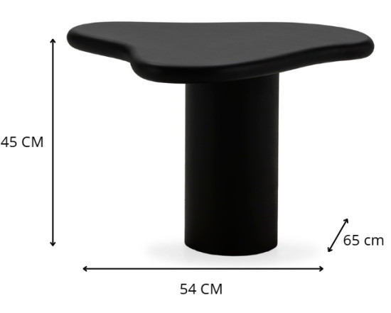Mesa Auxiliar Negra ‘Milan’