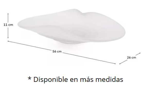 Centro Mesa Vidrio Glaseado ‘Ondaro’