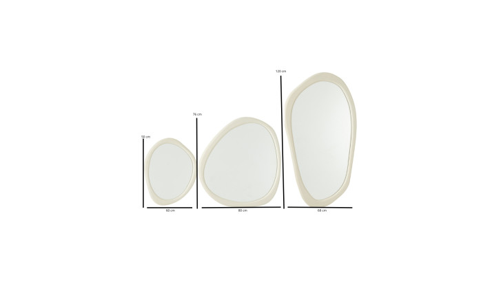 Irregular Modern Mirror 'David'