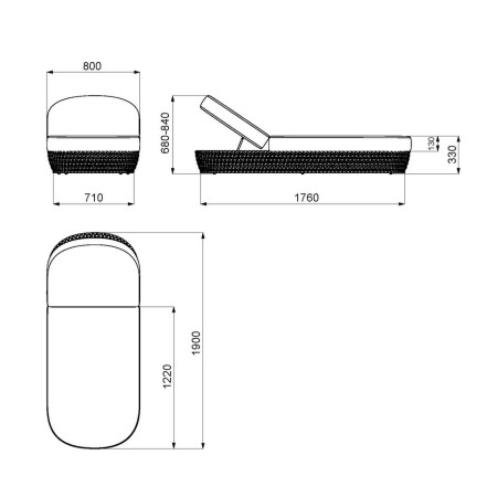 Individual Lounger 'Kármán