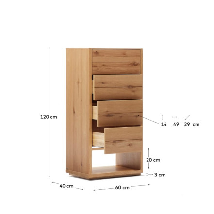 Chest of drawers 4 drawers 'Alguema'