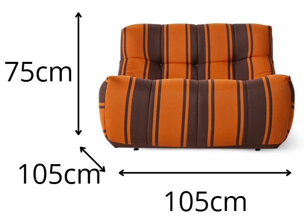 Sillón Exterior Rayas ‘Lazy’