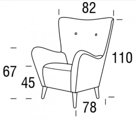 Sillón con Reposabrazos ‘Bebbo’