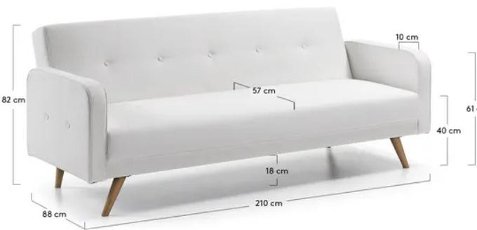 Sofá Cama Piel Sintética ‘Roger’