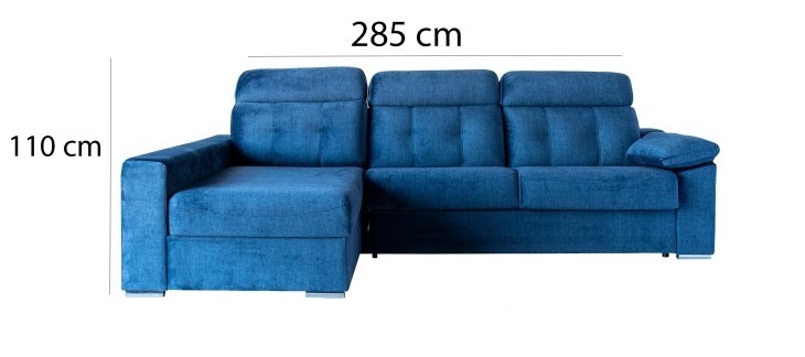 Euphrates' Sofa Bed with Chaiselongue