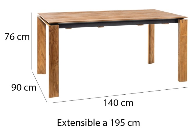 Extendable Dining Table 'Yvette'