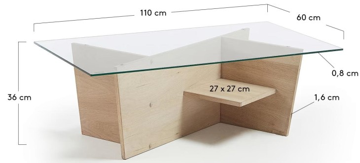 Balwind' Crystal Coffee Table