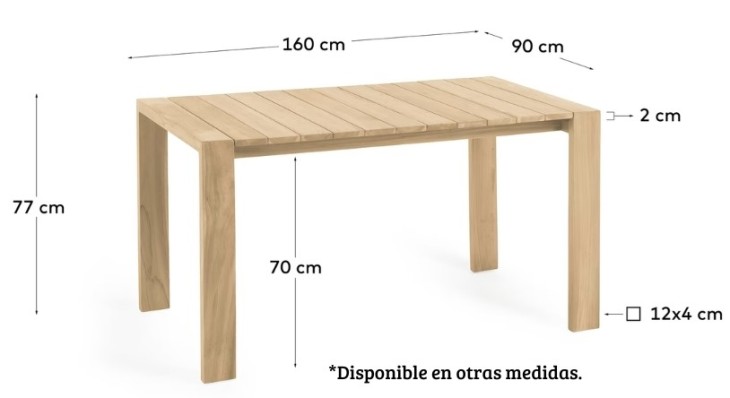 Mesa Exterior Madera de Teca ‘Victoire’