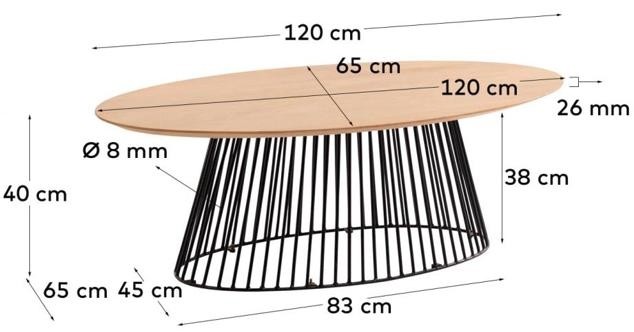Mango Wood Coffee Table 'Leska'