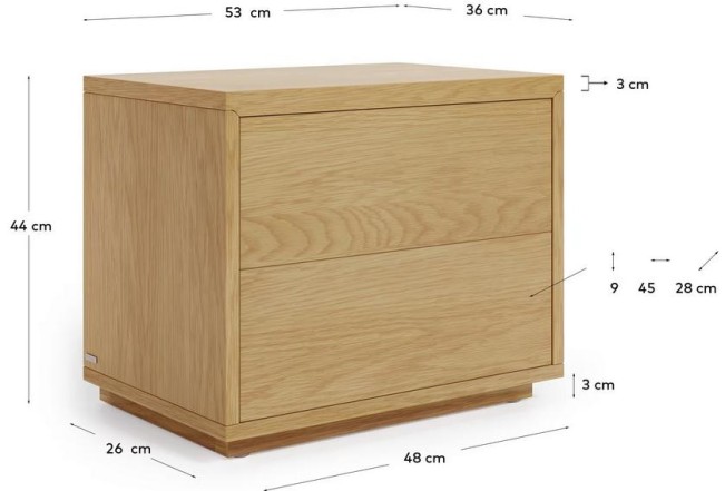 Abilen' bedside table