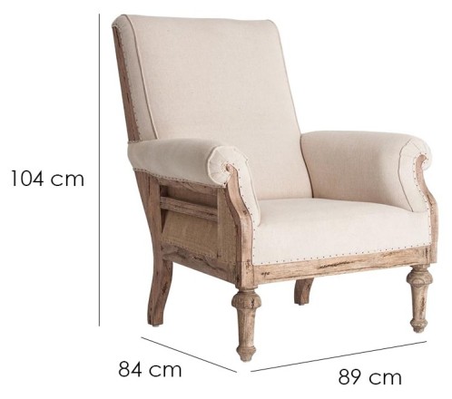 Upholstered Armchair 'Bresson'