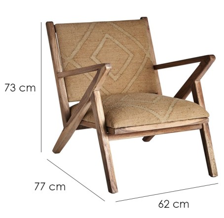 Sillón de Madera y Yute ‘Pelissier’